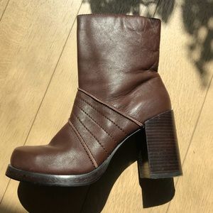 90s Brown Candies Platform Chunky Boots